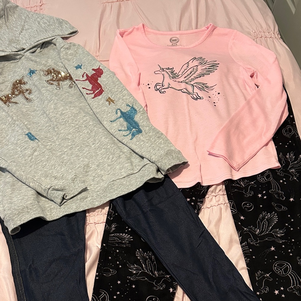 Unicorn Themed Kids Outfit Set